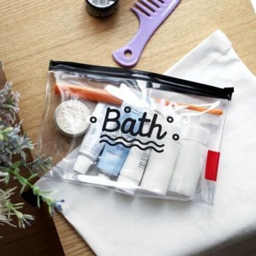 Bath PVC Travel Cosmetic Pouch, Women Transparent Cosmetic Bag, Clear Swimming Bag, Bathroom Wash Bag, Outdoor Camping Makeup Storage Bag, Multifunctional Toiletry Wash Pouch Bath PVC Travel Cosmetic Pouch, Women Transparent Cosmetic Bag, Clear Swimming Bag, Bathroom Wash Bag, Outdoor Camping Makeup Storage Bag, Multifunctional Toiletry Wash Pouch